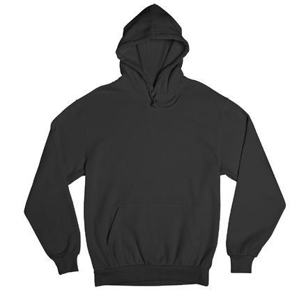 Black hoodie blank for customization