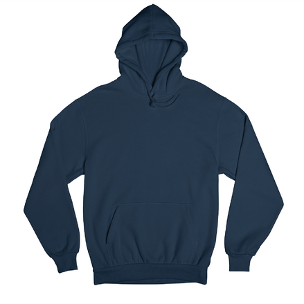 Navy blue hoodie blank for customization