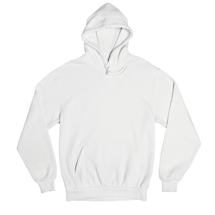White hoodie blank for customization