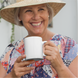 Blank white ceramic mug ready for custom design
