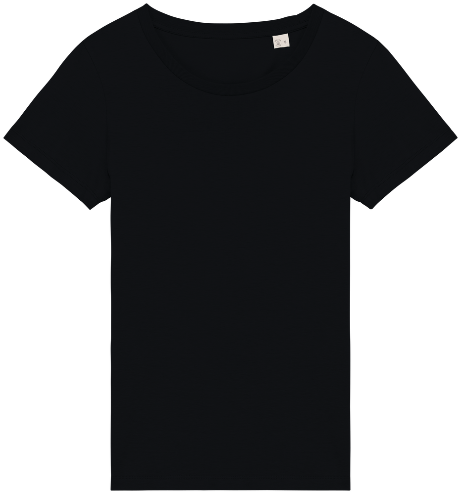 Black women's fitted t-shirt blank for customization