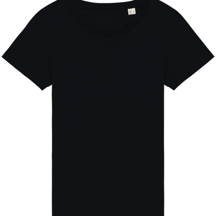 Black women's fitted t-shirt blank for customization