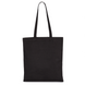 Black canvas tote bag blank for customization