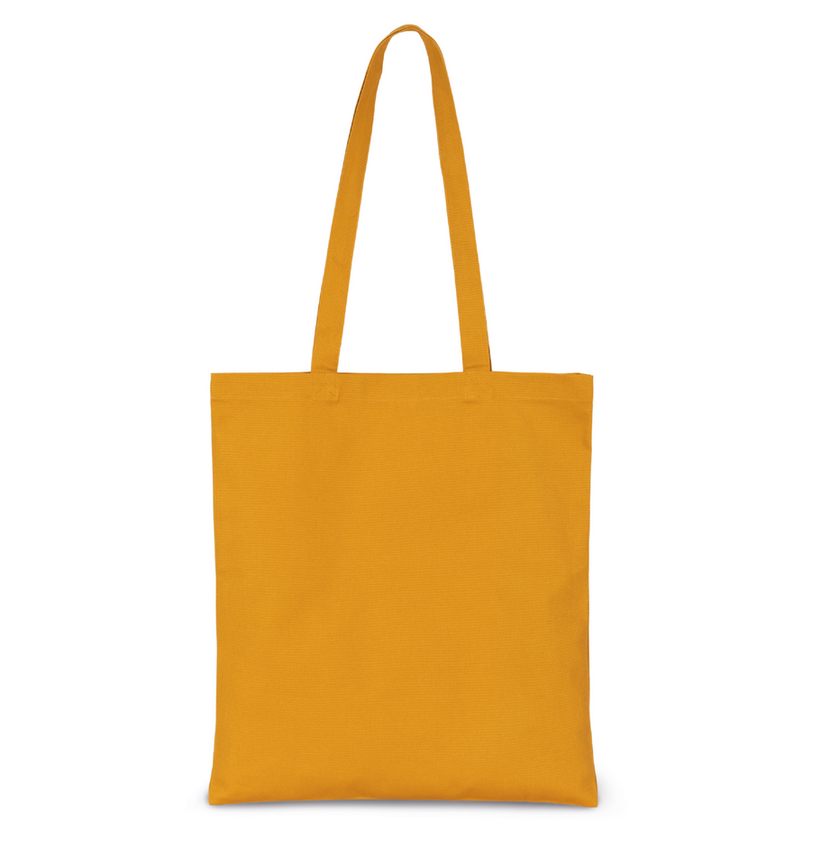 Curcuma yellow canvas tote bag blank for customization