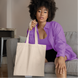 Custom canvas tote bag with personalized print